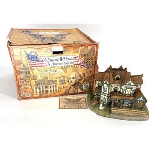 Maurice Wideman Vintage '89 AC-036 Seaside Cottage Ceramic Figurine Includes COA